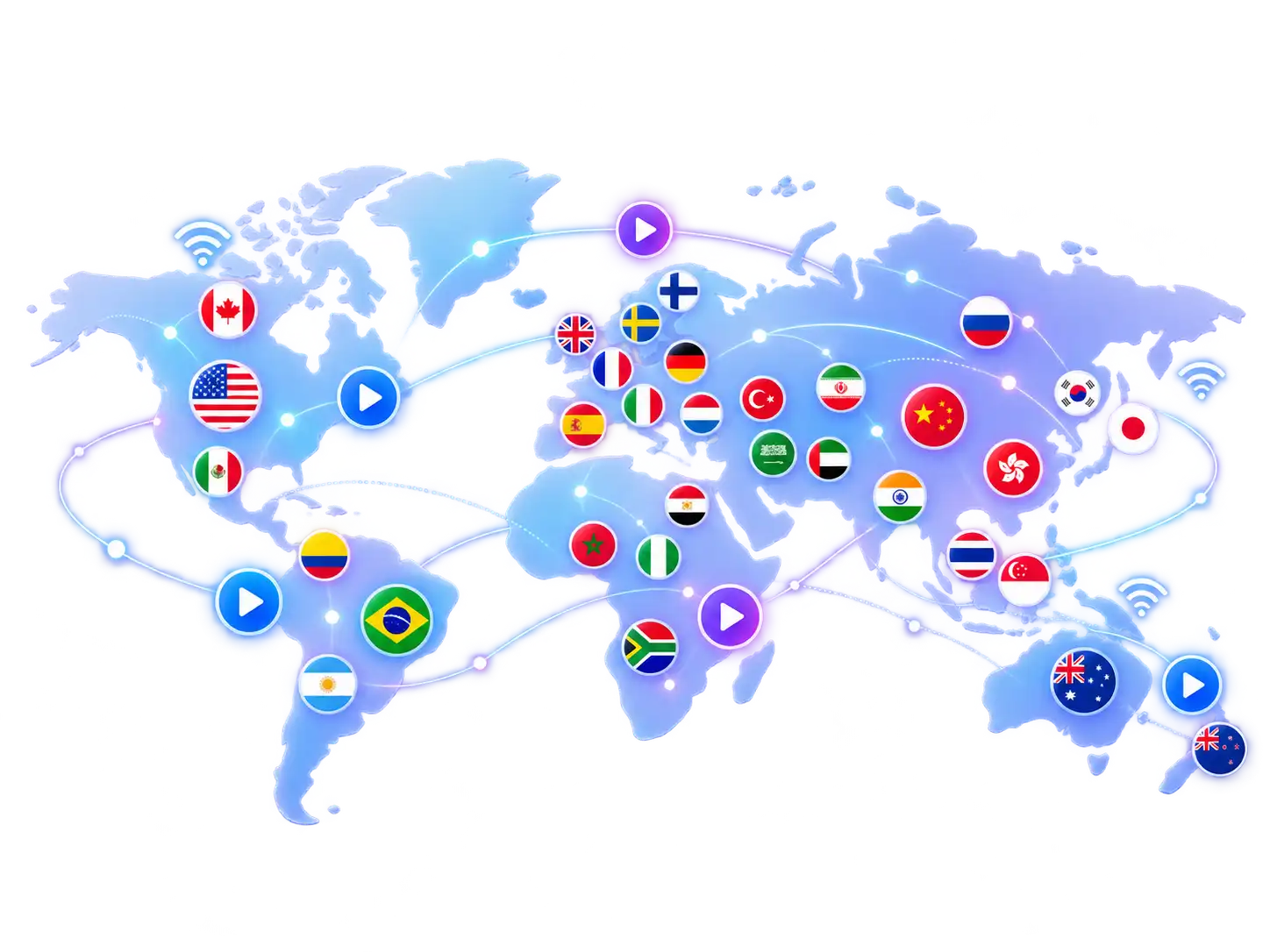 XCodesIPTV World Map Live Channels Coverage